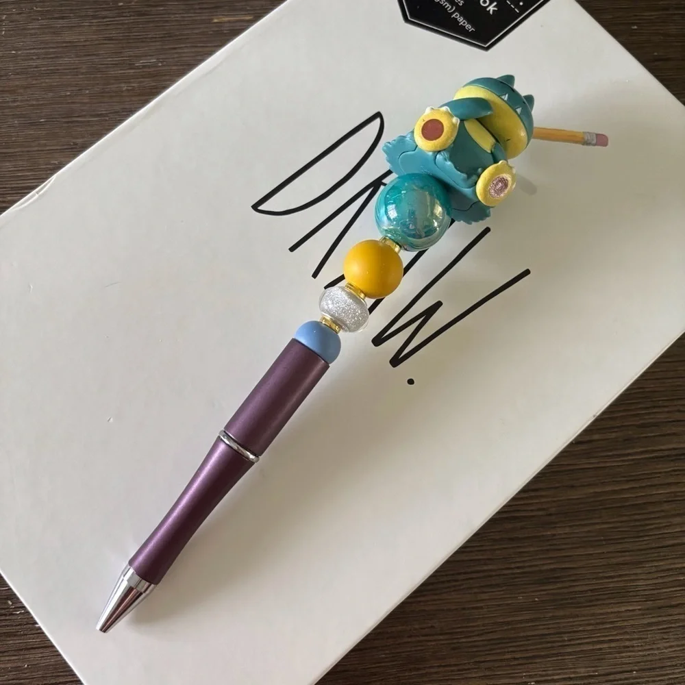 Pokemon: Snorlax handmade beaded pen